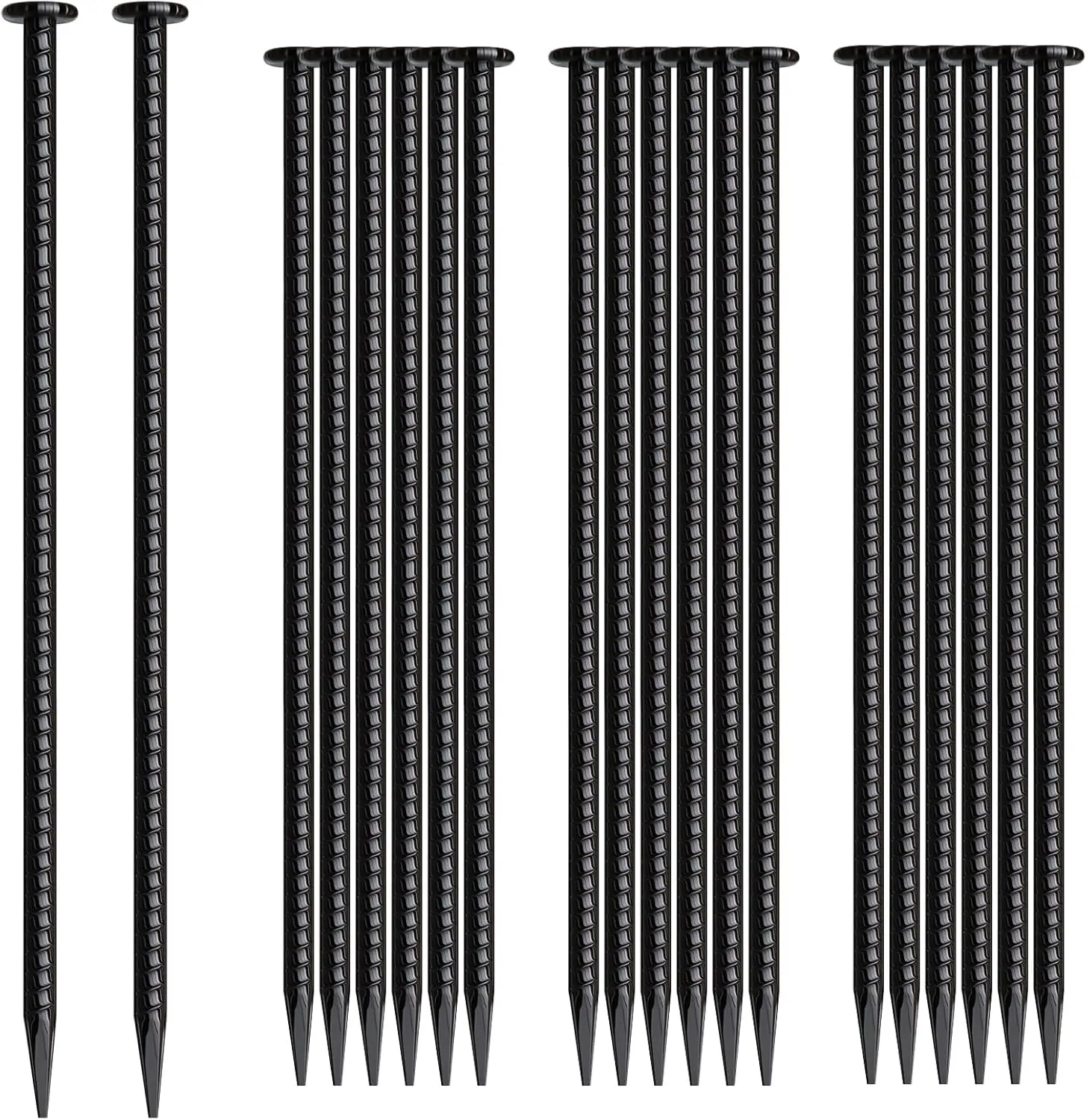 16 Inch Rebar Stakes 20 Pack Heavy Duty Ground Anchors 1/2" Galvanized Steel Metal Spikes for Asphalt, Speed Bump, Parking Curb
16 Inch Rebar Stakes 20 Pack Heavy Duty Ground Anchors 1/2" Galvanized Steel Metal Spikes for Asphalt, Speed Bump, Parking Curb