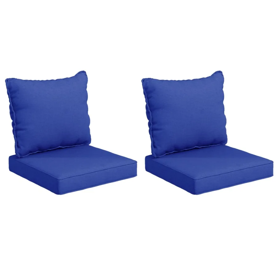 4Piece Patio Chair Cushion and Back Pillow Set Seat Replacement Patio Cushions Set for Outdoor Garden Furniture Navy Blue
4Piece Patio Chair Cushion and Back Pillow Set Seat Replacement Patio Cushions Set for Outdoor Garden Furniture Navy Blue