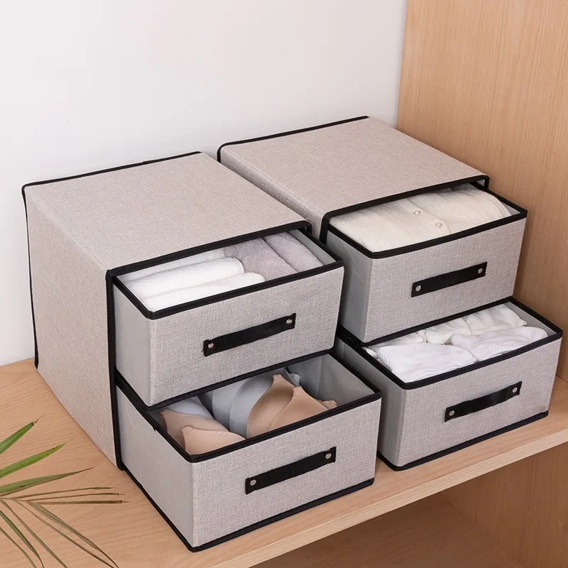 Washable Fabric Storage Box Cotton Linen Drawer Organizer Breathable Tidy Bin for Bra Underwear and Home Clothes Storage
Washable Fabric Storage Box Cotton Linen Drawer Organizer Breathable Tidy Bin for Bra Underwear and Home Clothes Storage