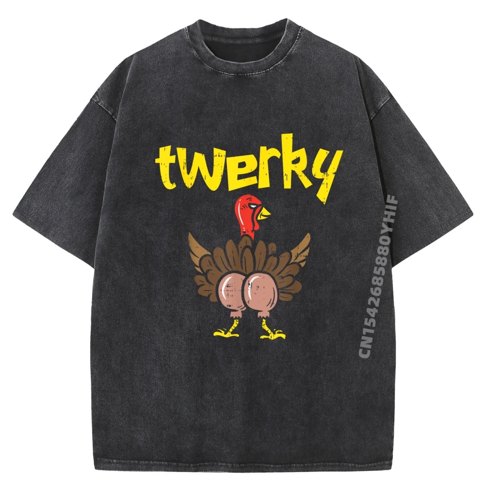 Twerky Turkey Butt Funny Thanksgiving Tops Tees Comfortable Male Printed T Shirt Normal Washed Tee-Shirt Hip Hop
Twerky Turkey Butt Funny Thanksgiving Tops Tees Comfortable Male Printed T Shirt Normal Washed Tee-Shirt Hip Hop