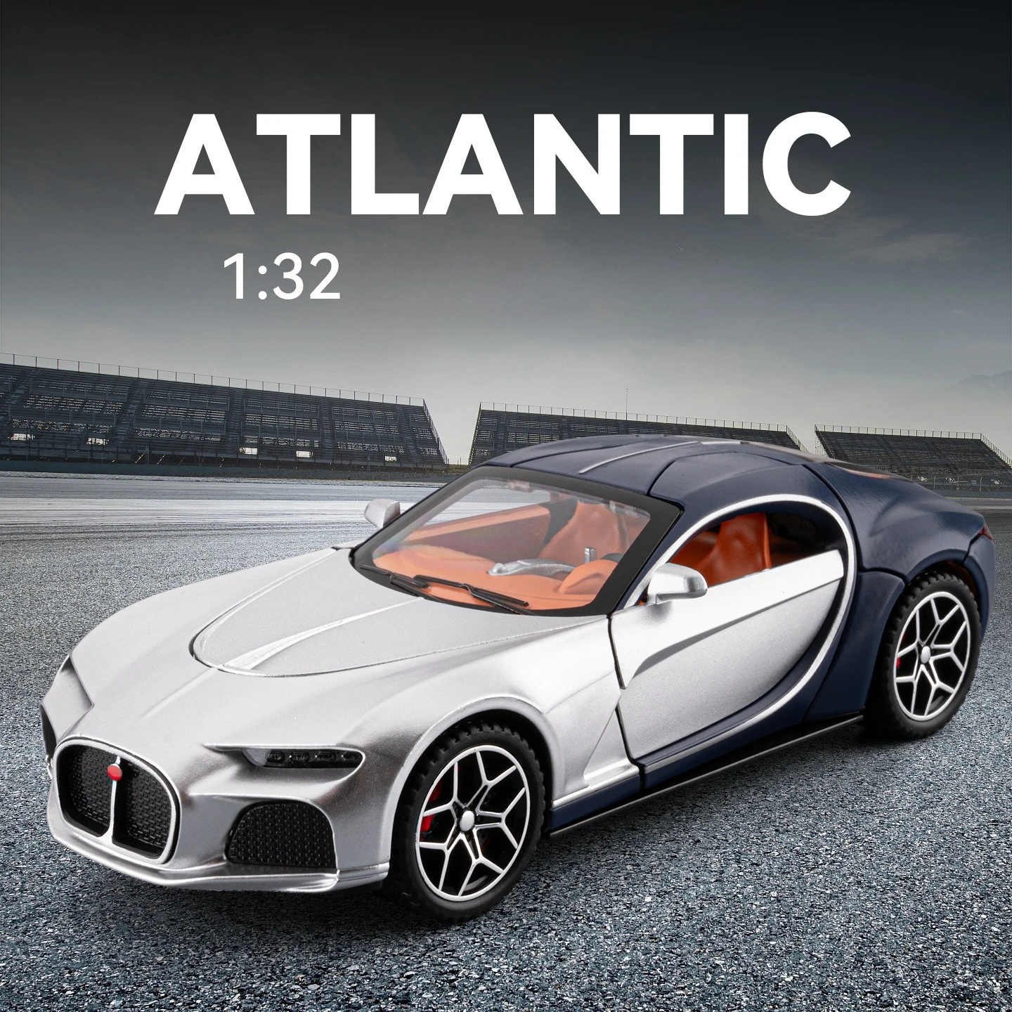 1:32 Bugatti Atlantic спортивный автомобиль моделирование сплав модель автомобиля звуковые и световые эффекты детские игрушки креативные подарки 
1:32 Bugatti Atlantic спортивный автомобиль моделирование сплав модель автомобиля звуковые и световые эффекты детские игрушки креативные подарки