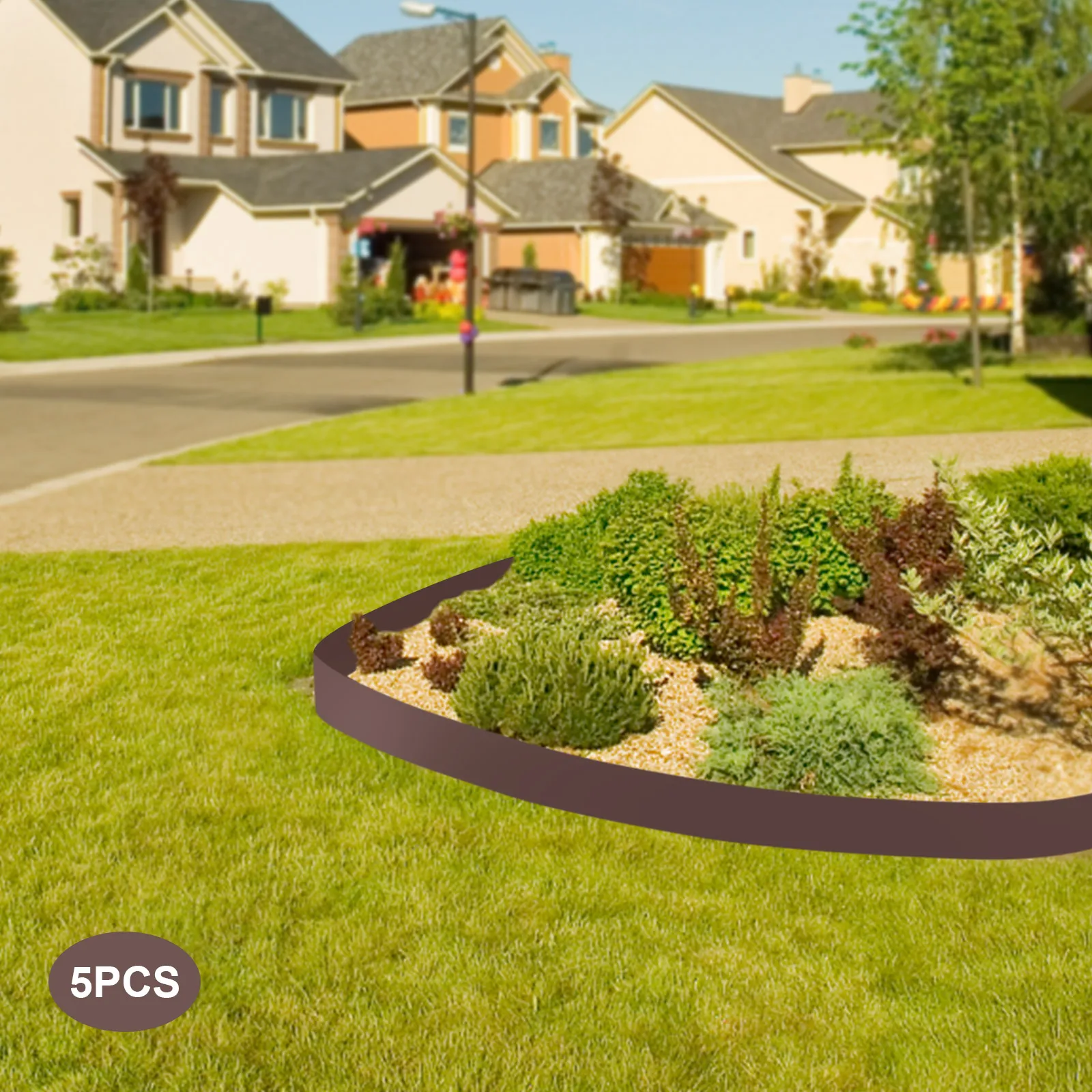 5PCS Steel Lawn Edging Kit, Flexible Metal Garden Border Landscape Edging, 5inch Tall Rust-Proof Lawn Barrier for Yard, Driveway
5PCS Steel Lawn Edging Kit, Flexible Metal Garden Border Landscape Edging, 5inch Tall Rust-Proof Lawn Barrier for Yard, Driveway