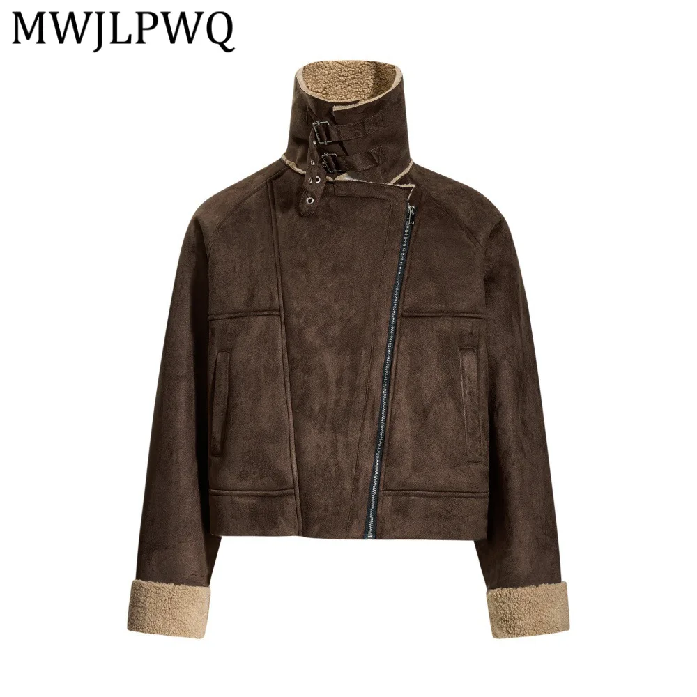 MWJLPWQ Men's Loose-Fitting Shearling Jacket Trendy American Style Irregular Zipper Placket Lambswool Casual Tops Winter 14511
MWJLPWQ Men's Loose-Fitting Shearling Jacket Trendy American Style Irregular Zipper Placket Lambswool Casual Tops Winter 14511