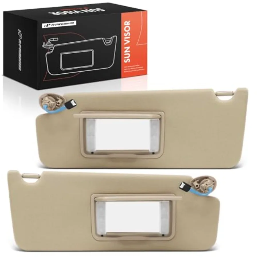 Driver Passenger Sun Visor for Honda Pilot 2016-2022 Ridgeline 2017-2023 Passport 2019-2022 ABS plastic beige includes vanity m
Driver Passenger Sun Visor for Honda Pilot 2016-2022 Ridgeline 2017-2023 Passport 2019-2022 ABS plastic beige includes vanity m
