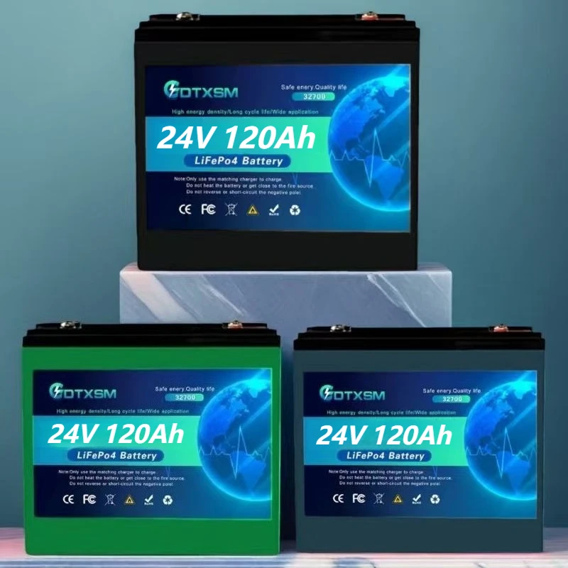 32700 24V 100Ah/120Ah Phosphate Battery LiFePO4 Built-in BMS LiFePO4 Battery for Solar Power System RV House Trolling Motor
32700 24V 100Ah/120Ah Phosphate Battery LiFePO4 Built-in BMS LiFePO4 Battery for Solar Power System RV House Trolling Motor