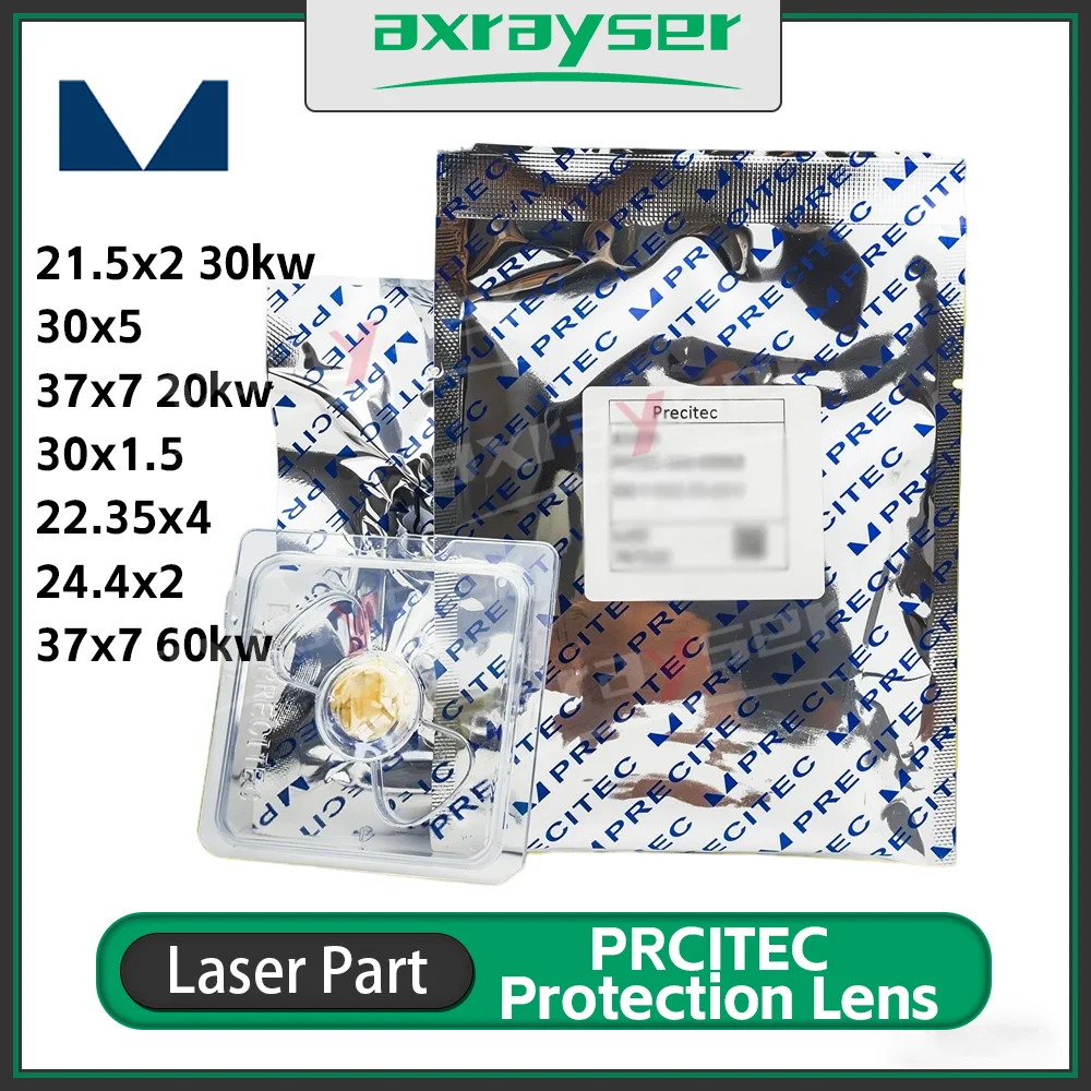 Original Precitec Protective Windows Protection Lens Dia.21.5x2 22.35x4 24.4x2 30x5 37x7 Optical Lens for Fiber Laser Cutting
Original Precitec Protective Windows Protection Lens Dia.21.5x2 22.35x4 24.4x2 30x5 37x7 Optical Lens for Fiber Laser Cutting