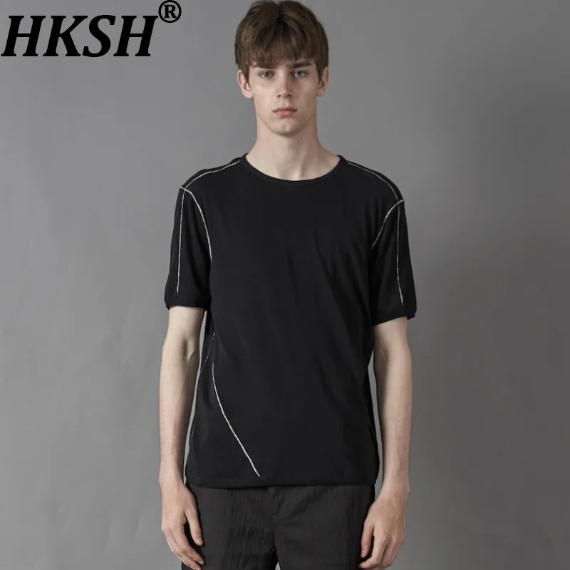 HKSH Original Summer New Men Tide Japanese Round Collar High-twist Cotton Short Sleeved T-shirt Breathable Slim Fit Tees HK23706
HKSH Original Summer New Men Tide Japanese Round Collar High-twist Cotton Short Sleeved T-shirt Breathable Slim Fit Tees HK23706