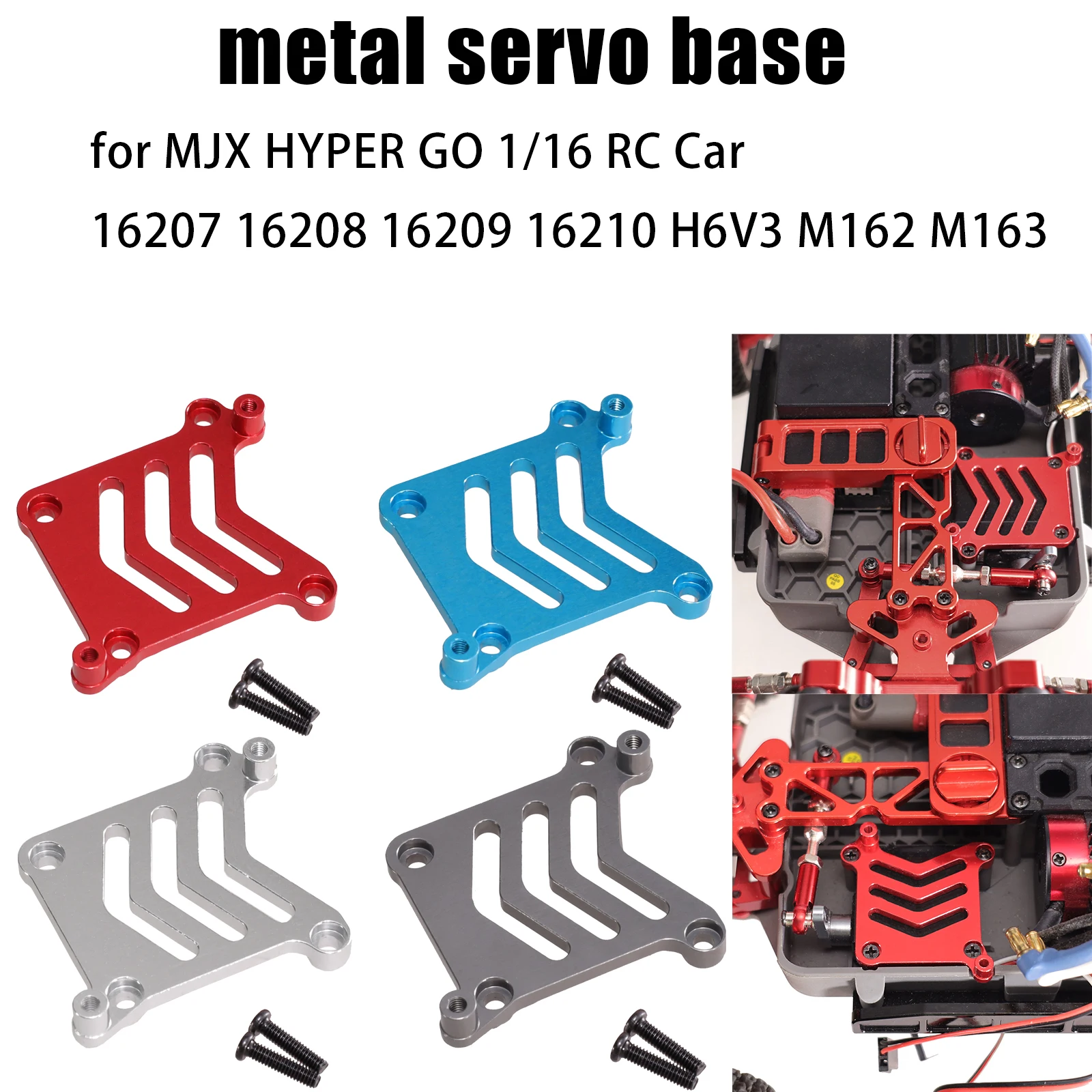 Металлическая основа сервопривода подходит для MJX HYPER GO 16207 16208 16209 16210 H6V3 M162 M163 1/16, аксессуары для обновления автомобиля с дистанционным управлением
Металлическая основа сервопривода подходит для MJX HYPER GO 16207 16208 16209 16210 H6V3 M162 M163 1/16, аксессуары для обновления автомобиля с дистанционным управлением