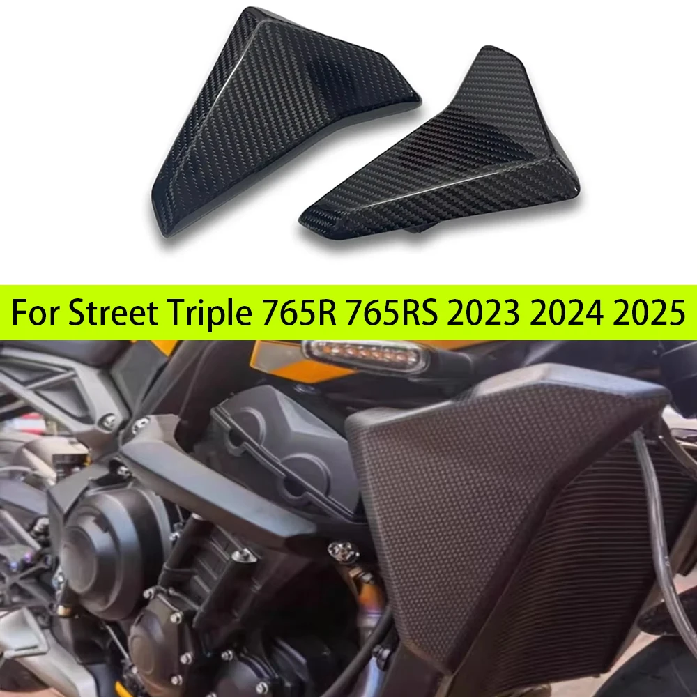 For Triumph Street Triple 765 S R RS 2023-2024+ Radiator Covers Side Panels Full Dry Carbon Fiber Motorcycle Fairing Accessories
For Triumph Street Triple 765 S R RS 2023-2024+ Radiator Covers Side Panels Full Dry Carbon Fiber Motorcycle Fairing Accessories