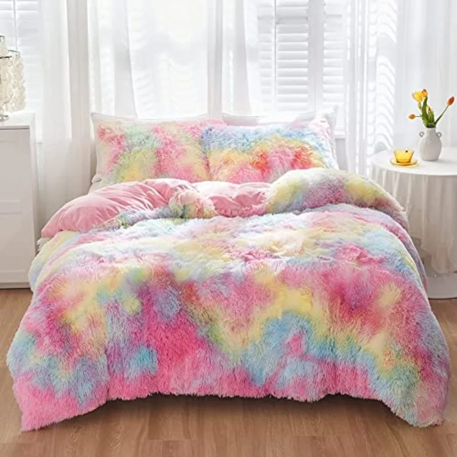 Girls Bedding Set Queen Size 3 Pieces Faux Fur Fluffy Duvet Cover Set Furry Comforter Cover Set Plush Shaggy Quilt Covers
Girls Bedding Set Queen Size 3 Pieces Faux Fur Fluffy Duvet Cover Set Furry Comforter Cover Set Plush Shaggy Quilt Covers