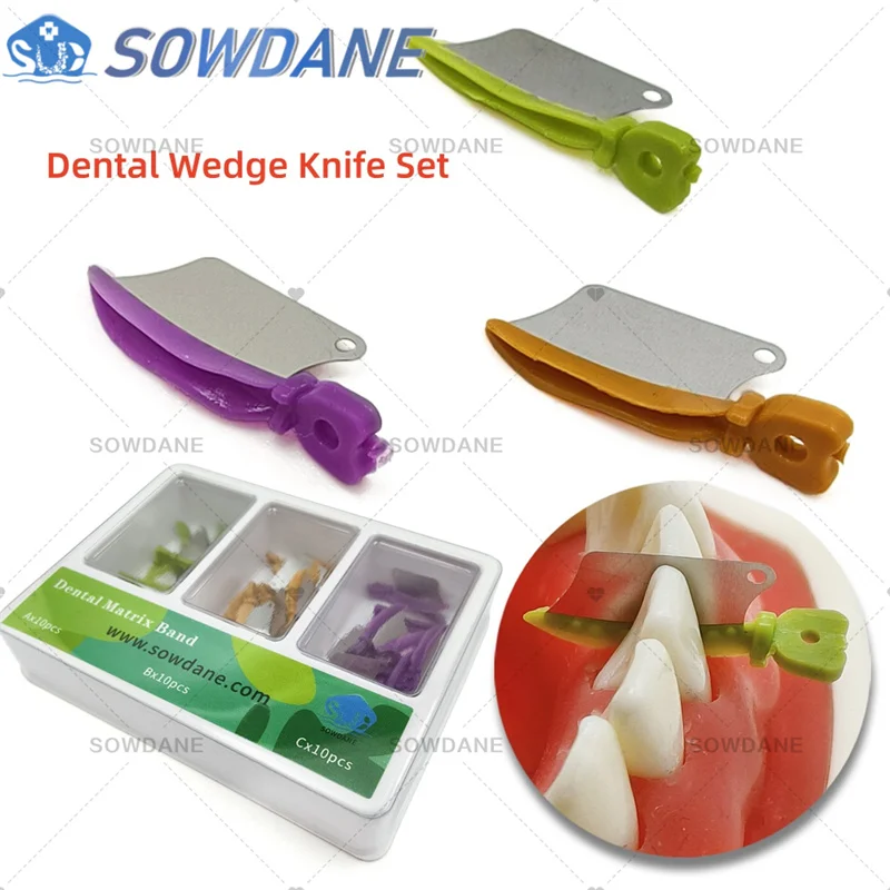 Dental Prime Teeth Interproximal Wedges Guard With Metal Plastic Wedge Knife With Protection Dental Steel Matrix
Dental Prime Teeth Interproximal Wedges Guard With Metal Plastic Wedge Knife With Protection Dental Steel Matrix