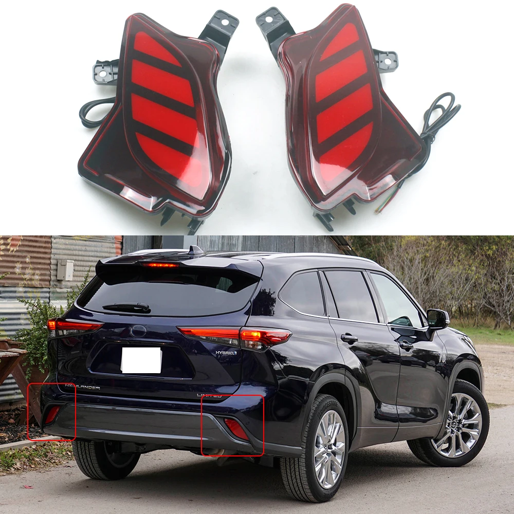 LED Car Rear Reflector Tail Light Brake Lamp w/ Turn Signal Assembly Accessories For Toyota Highlander 2020 2021 2022 2023
LED Car Rear Reflector Tail Light Brake Lamp w/ Turn Signal Assembly Accessories For Toyota Highlander 2020 2021 2022 2023