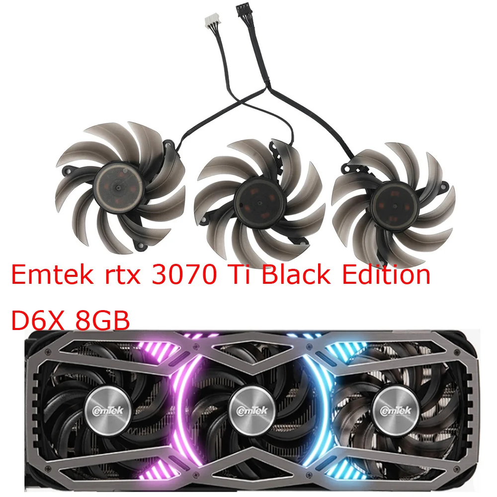 82MM TH8015S2H-PCC02,GPU Graphics Card Fan,For Emtekinc Emtek RTX 3070 Ti Black Edition D6X 8GB VGA Video Replace
82MM TH8015S2H-PCC02,GPU Graphics Card Fan,For Emtekinc Emtek RTX 3070 Ti Black Edition D6X 8GB VGA Video Replace