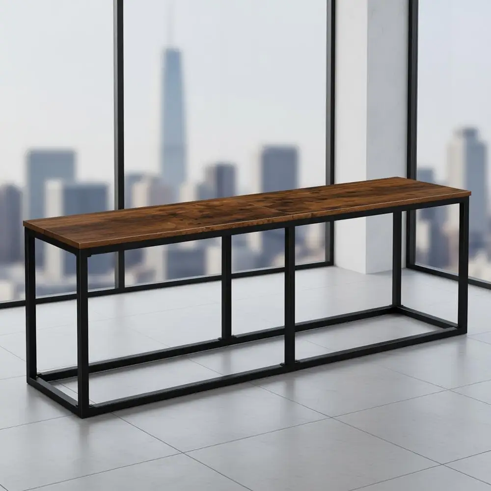 Промышленная обеденная скамейка в деревенском коричневом и черном стиле, стальной каркас 47,2 г., простая сборка, для кухни и столовой
Промышленная обеденная скамейка в деревенском коричневом и черном стиле, стальной каркас 47,2 г., простая сборка, для кухни и столовой