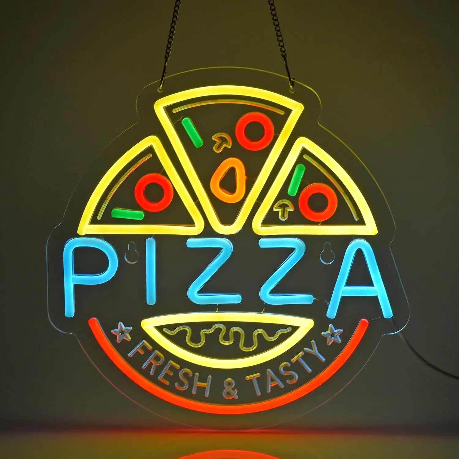 Pizza Neon Sign USB Dimmable LED Neon Light for Restaturant Shop Bar Market Bakeries Café Celebration Home Wall Art Decoration
Pizza Neon Sign USB Dimmable LED Neon Light for Restaturant Shop Bar Market Bakeries Café Celebration Home Wall Art Decoration