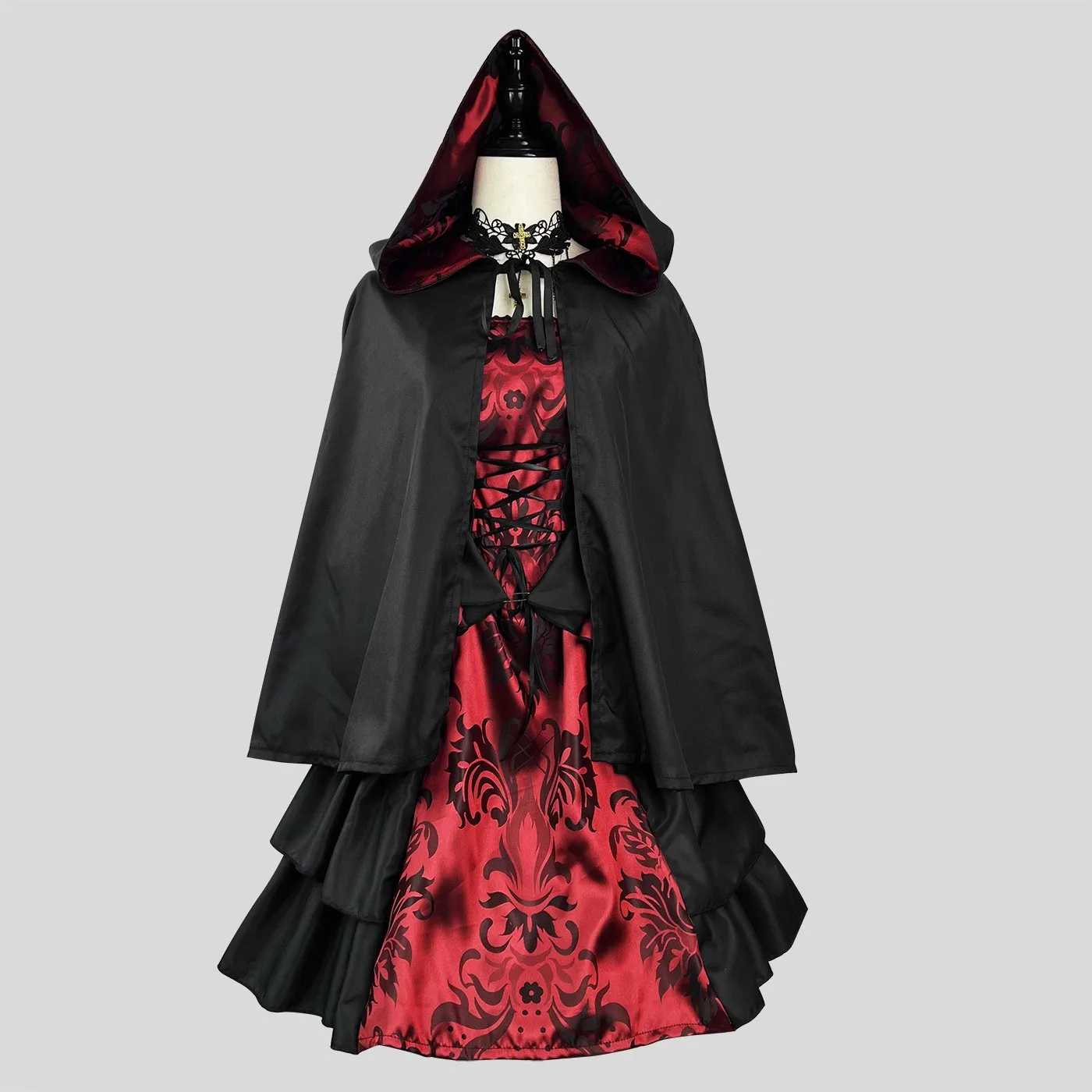 European Court Dress Witch Hat Red Riding Hood Cloak Queen Costume Halloween Women's Traditional Stage Performance Ou...
European Court Dress Witch Hat Red Riding Hood Cloak Queen Costume Halloween Women's Traditional Stage Performance Ou...