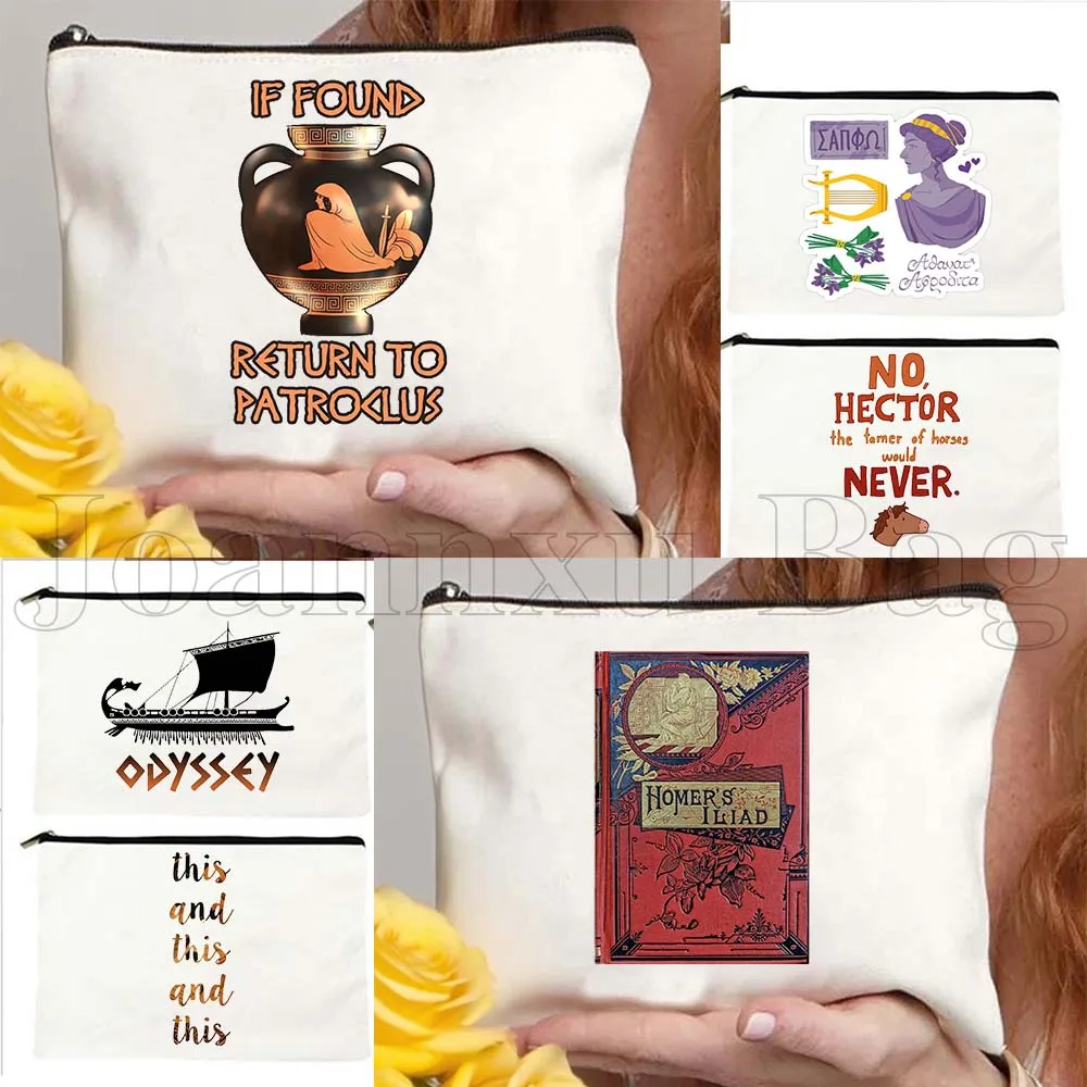 The Iliad Song of Achilles Greek Mythology Patrochilles Achilles and Patroclus Cute Cosmetic Makeup Toilet Bag Pencil Case Pouch
The Iliad Song of Achilles Greek Mythology Patrochilles Achilles and Patroclus Cute Cosmetic Makeup Toilet Bag Pencil Case Pouch