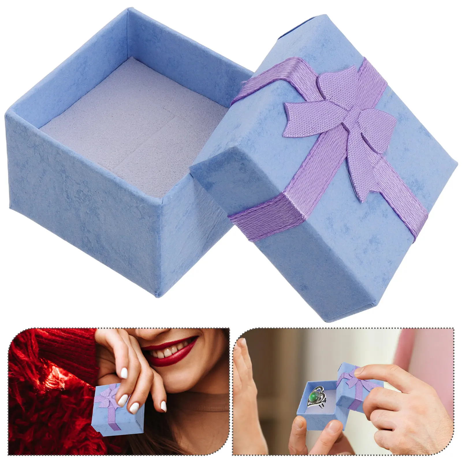 24Pcs Elegant Butterfly Bow Square Jewelry Box Lavender Cardboard Ring Case for Women Men Kids Small Earrings Necklace Pendant
24Pcs Elegant Butterfly Bow Square Jewelry Box Lavender Cardboard Ring Case for Women Men Kids Small Earrings Necklace Pendant