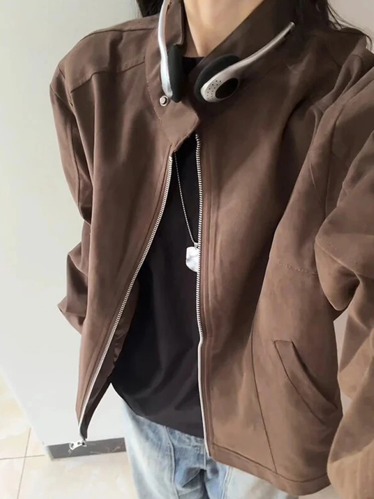 American Sle Casual Plu Leather Design Stand Collar Harington Jaet Men's Spring Autumn ort Casual Outerwear Top
American Sle Casual Plu Leather Design Stand Collar Harington Jaet Men's Spring Autumn ort Casual Outerwear Top