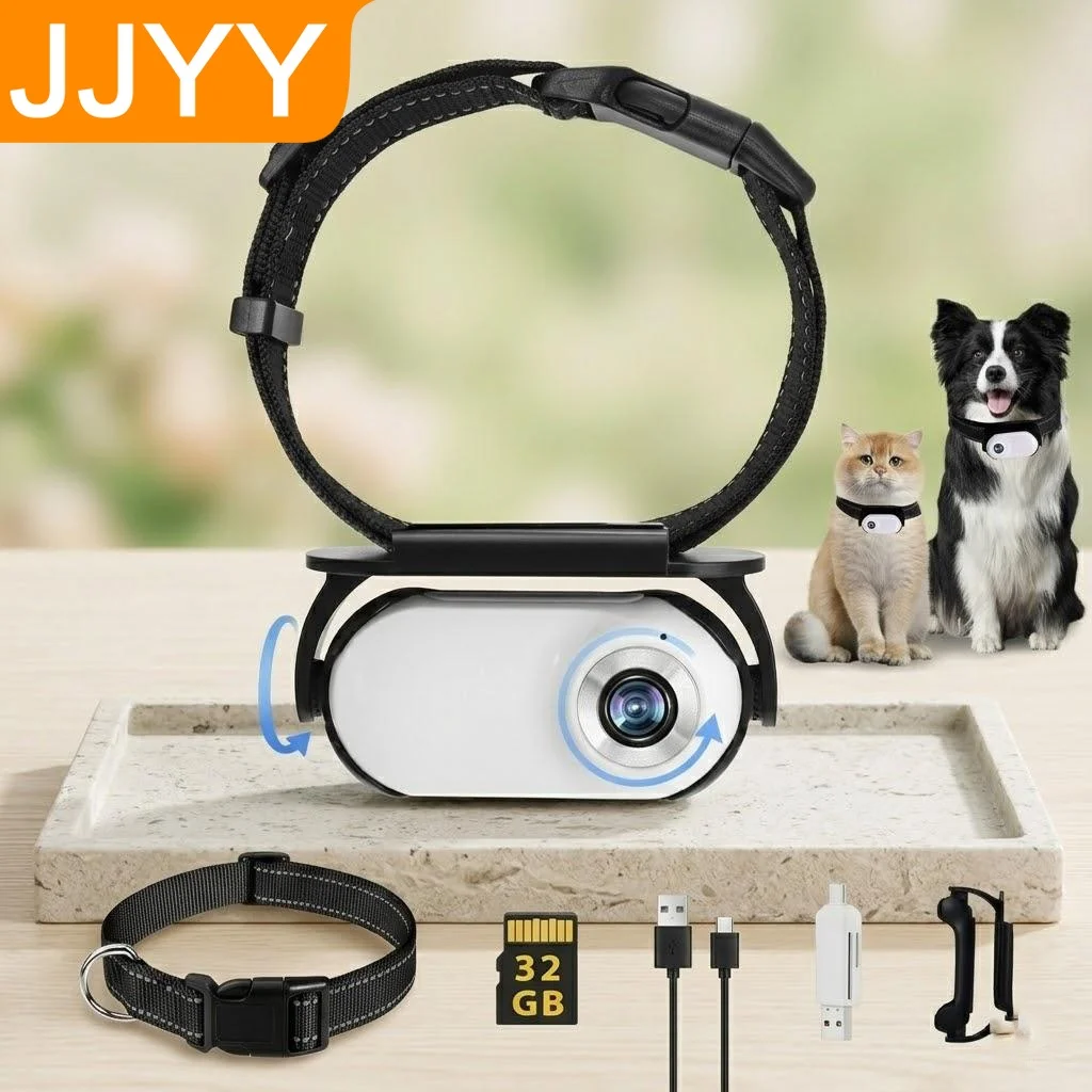 1080P HD Pet Collar Camera Wireless Mini Body Cam for Dogs Cats Indoor Outdoor Real Time Video Recording Action Footage
1080P HD Pet Collar Camera Wireless Mini Body Cam for Dogs Cats Indoor Outdoor Real Time Video Recording Action Footage