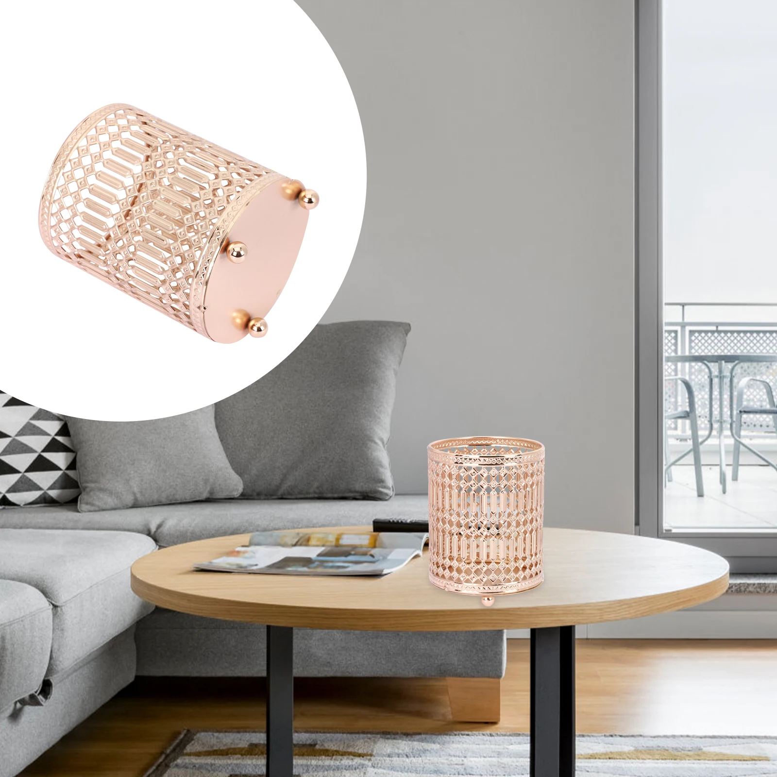 Metal Pattern Ornaments Creative Pen Holder Storage Bucket Golden Makeup Brush for Vanity
Metal Pattern Ornaments Creative Pen Holder Storage Bucket Golden Makeup Brush for Vanity