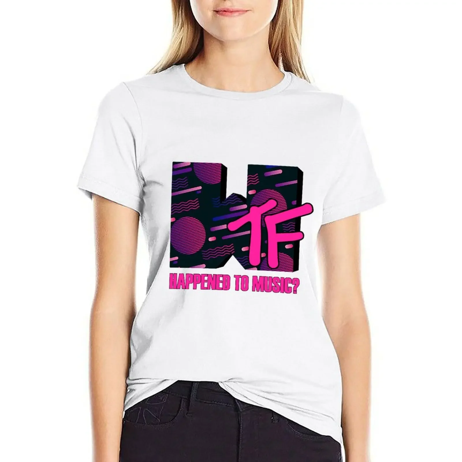 WTF Happened To Music MTV Style Logo 14 T-shirt shirts graphic tees female Women clothing
WTF Happened To Music MTV Style Logo 14 T-shirt shirts graphic tees female Women clothing