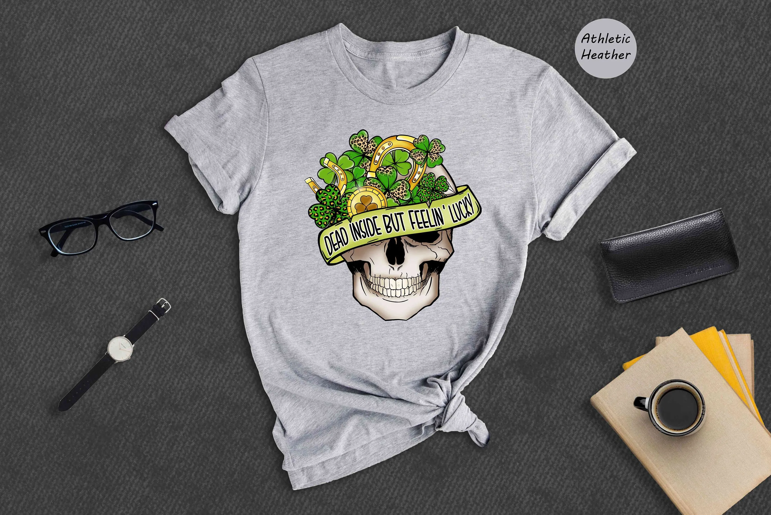 Футболка Dead Inside But Feelin Lucky на день Святого Патрика с черепом Патрика Feeling
Футболка Dead Inside But Feelin Lucky на день Святого Патрика с черепом Патрика Feeling