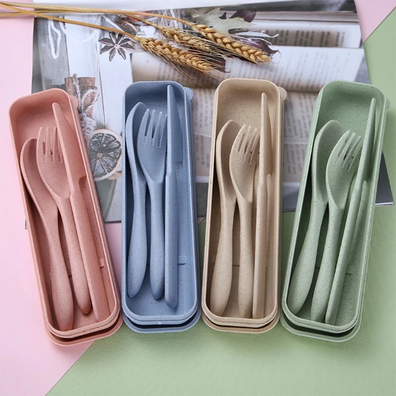 1SET Food Storage Container Wheat Straw Tableware Adult Kids School Office Bento Box Eco-friendly Dinnerware Reusable Cutlery
1SET Food Storage Container Wheat Straw Tableware Adult Kids School Office Bento Box Eco-friendly Dinnerware Reusable Cutlery