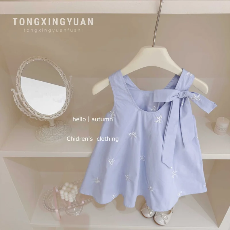 Sweet Cute Ballet Style Bowknot Girls' Vest Dress Fashionable Summer Baby Girl Princess Dress
Sweet Cute Ballet Style Bowknot Girls' Vest Dress Fashionable Summer Baby Girl Princess Dress