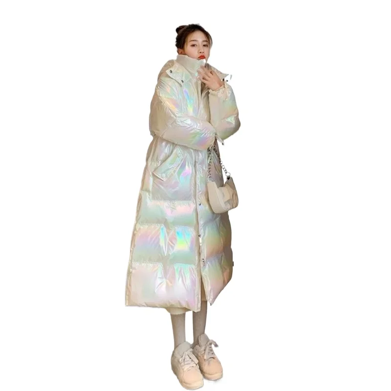 Women's Bright Face Bright Color Wash Free Hooded Over The Knee Long Large Size Thick Padded Jacket Magic Color Cotton-padded
Women's Bright Face Bright Color Wash Free Hooded Over The Knee Long Large Size Thick Padded Jacket Magic Color Cotton-padded