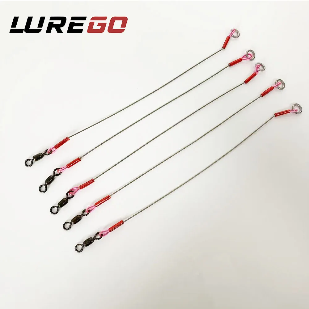5PCS Bite-Proof Flexible Steel Wire Leader Kit - Specialized for Ribbonfish/ Spanish Mackerel/ Wahoo
5PCS Bite-Proof Flexible Steel Wire Leader Kit - Specialized for Ribbonfish/ Spanish Mackerel/ Wahoo