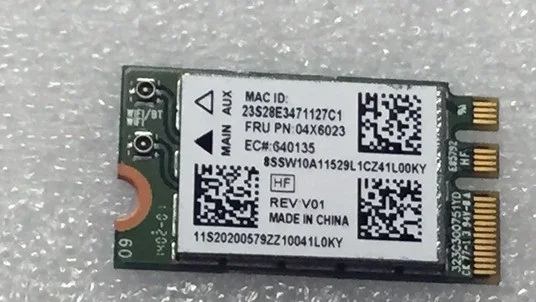 Wi-Fi для Bluetooth 4,0 беспроводная карта для Atheros NFA345 802.11ac M.2 NGFF для Lenovo B50-30 B50-45 B50-70 B50-80 04X6023
Wi-Fi для Bluetooth 4,0 беспроводная карта для Atheros NFA345 802.11ac M.2 NGFF для Lenovo B50-30 B50-45 B50-70 B50-80 04X6023