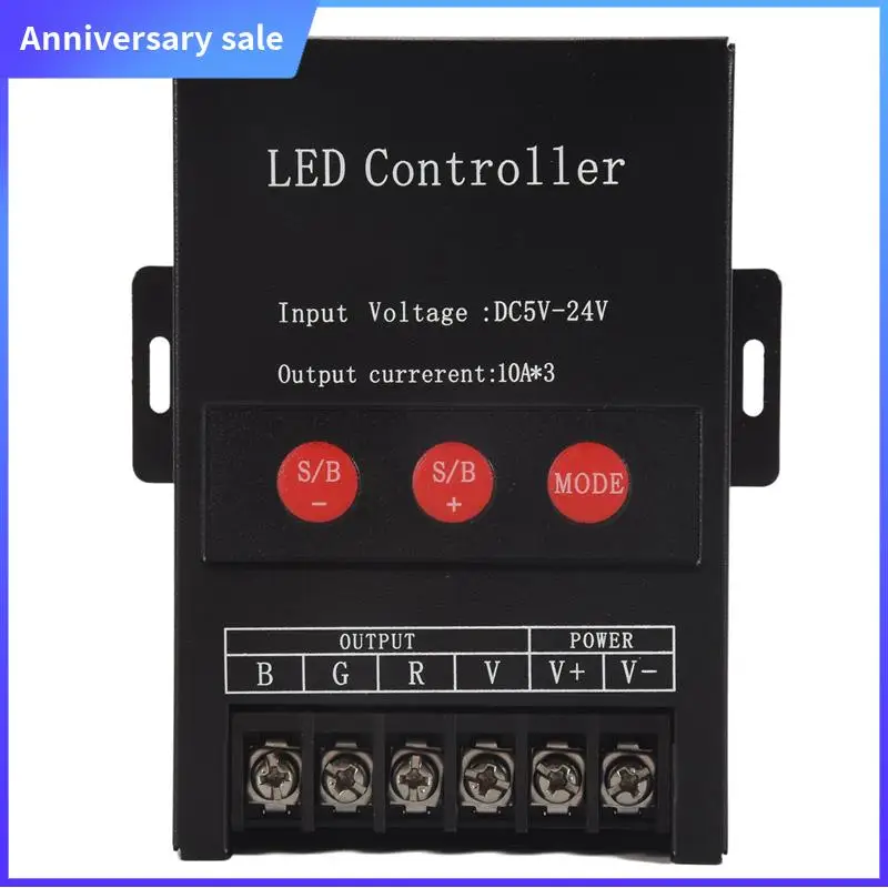 A75P-30A Led Controller IR Remote Big Power 360W BT Controller For RGB Strip Light DC5-24V
A75P-30A Led Controller IR Remote Big Power 360W BT Controller For RGB Strip Light DC5-24V