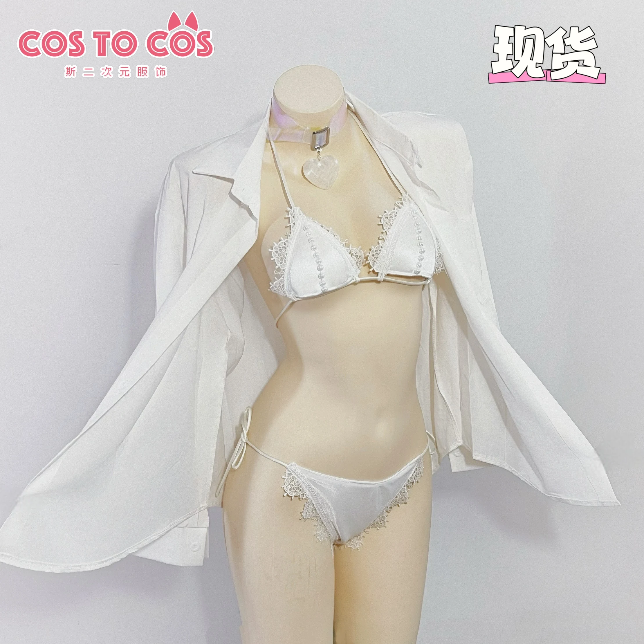 In Stock Game NIKKE Viper Love Shine Swimsuit Cosplay Costume White Lace Bikini Shirt Heart Choker Full Set Women Outfit
In Stock Game NIKKE Viper Love Shine Swimsuit Cosplay Costume White Lace Bikini Shirt Heart Choker Full Set Women Outfit