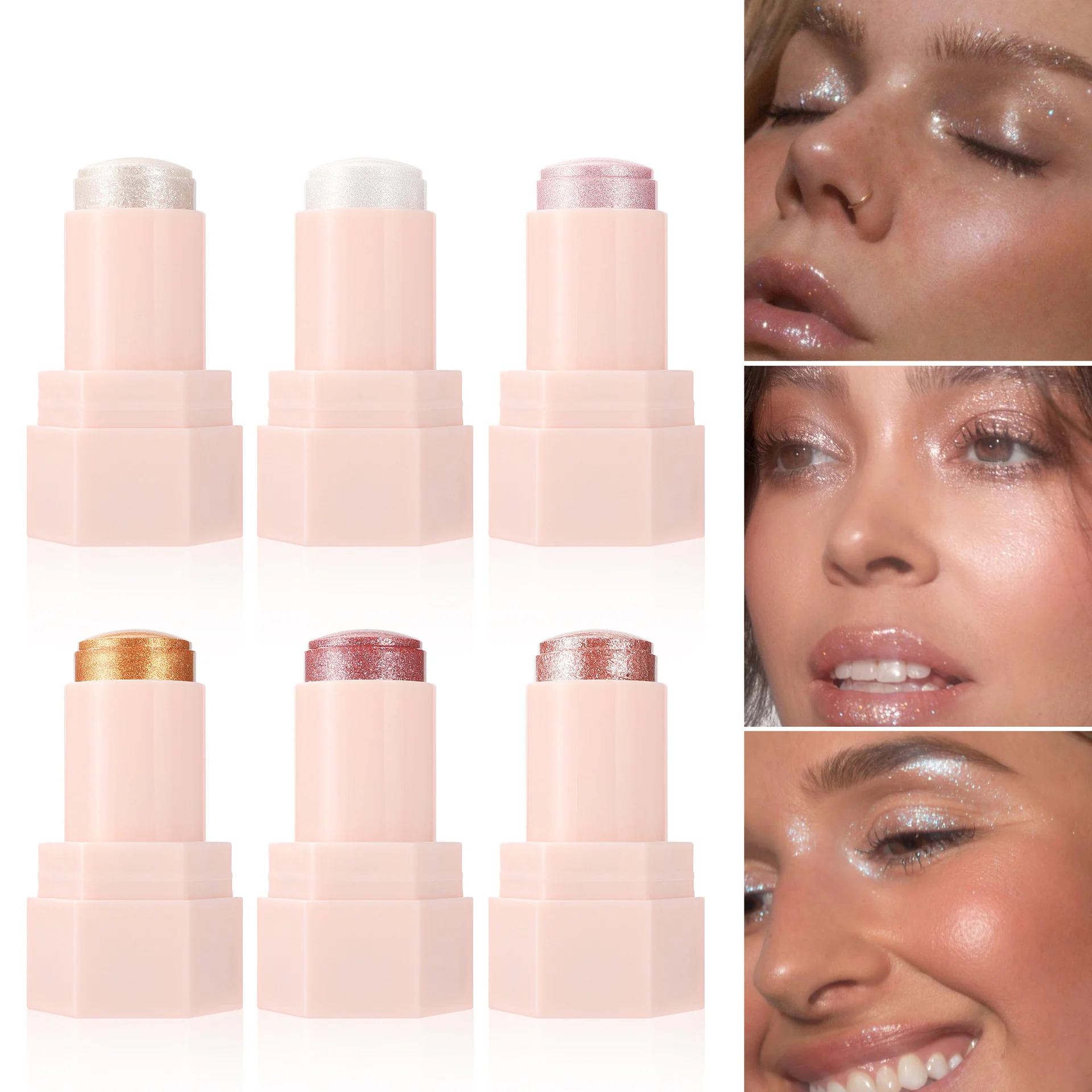 HANDAIYAN 6-color High-gloss Fine Shimmer Jelly Highlighter Stick Body Brightening Highlighter Stick Ginger Makeup
HANDAIYAN 6-color High-gloss Fine Shimmer Jelly Highlighter Stick Body Brightening Highlighter Stick Ginger Makeup