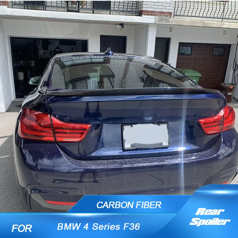 Задний спойлер багажника, крылья для BMW 4 серии F36 420i 430i 440i Gran Coupe 4-дверный 2014-2020, задняя крышка багажника, крыло, губа из углеродного волокна 
Задний спойлер багажника, крылья для BMW 4 серии F36 420i 430i 440i Gran Coupe 4-дверный 2014-2020, задняя крышка багажника, крыло, губа из углеродного волокна