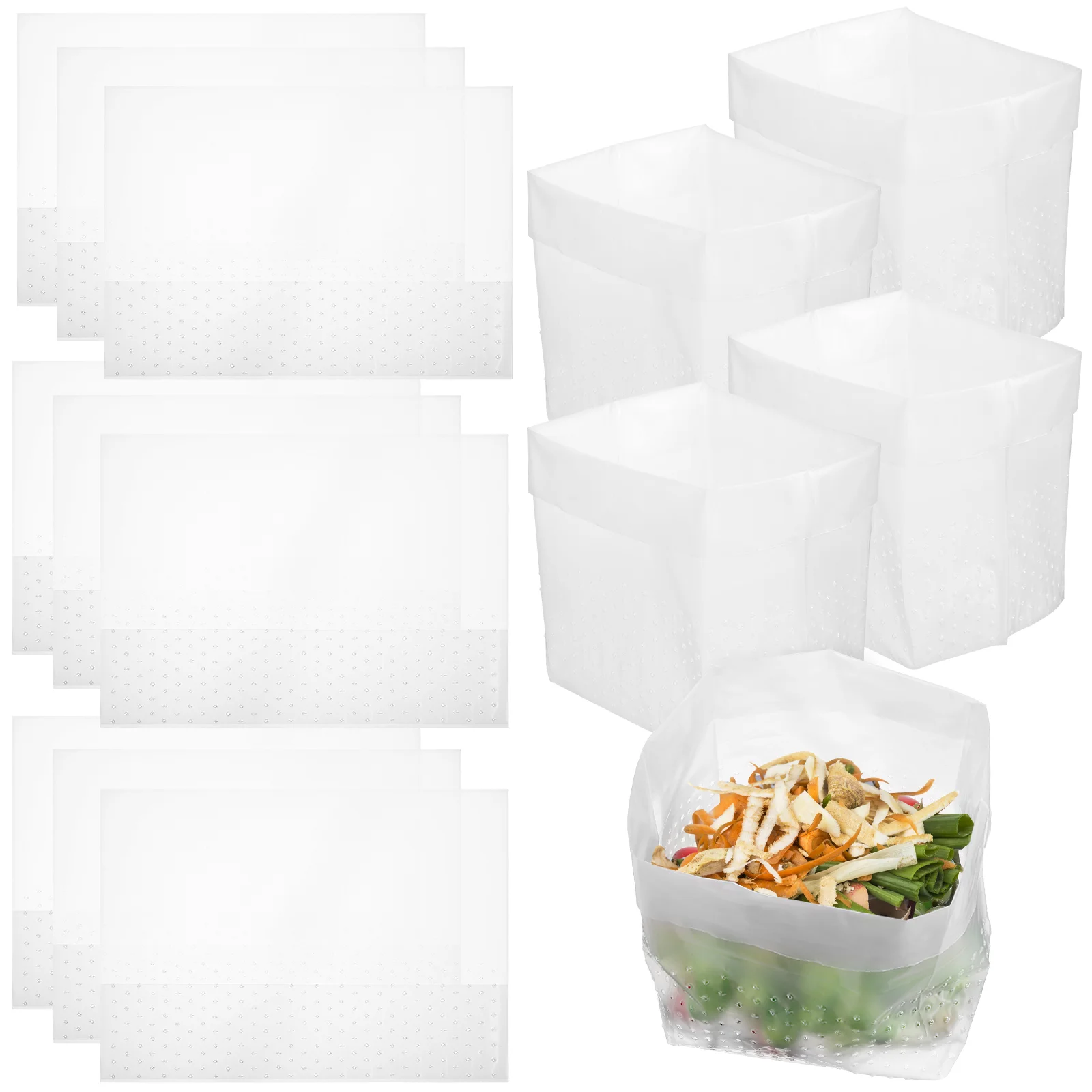 150 Pcs Self-standing Garbage Bags Bin Take Bath Kitchen Filter Trash Food Waste Pp Office
150 Pcs Self-standing Garbage Bags Bin Take Bath Kitchen Filter Trash Food Waste Pp Office