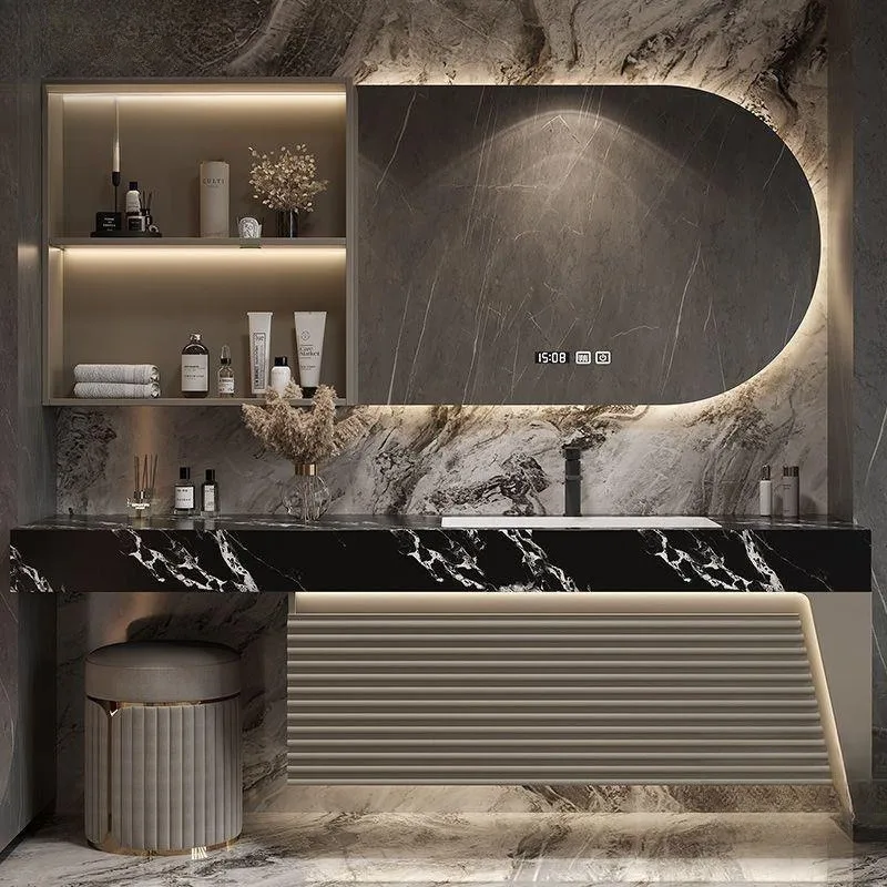 Bathroom cabinet Slate integrated basin Modern simple solid wood washbasin Washbasin Toilet cabinet
Bathroom cabinet Slate integrated basin Modern simple solid wood washbasin Washbasin Toilet cabinet