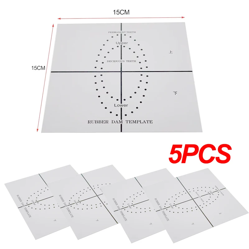5Pcs Dental Rubber Dam Punch Hole Positioning Board Barrier Template Dental Lab Instrument Dentistry Accessory Tools
5Pcs Dental Rubber Dam Punch Hole Positioning Board Barrier Template Dental Lab Instrument Dentistry Accessory Tools