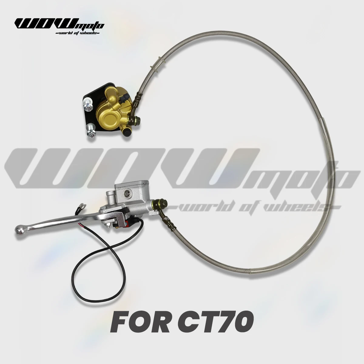 DAX CT70 front brake assmebly Piston caliber with Pump up master with for honda DAX CT70 ST70 motorcycles accessories
DAX CT70 front brake assmebly Piston caliber with Pump up master with for honda DAX CT70 ST70 motorcycles accessories