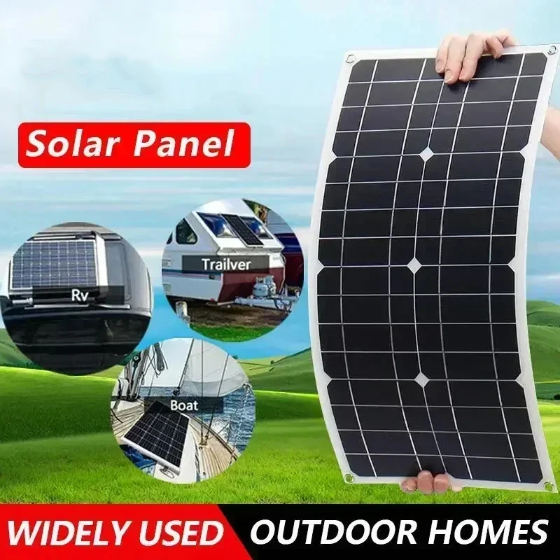 18V Monocrystalline Silicon Solar Panel Dual USB Flexible Solars Charge with Solar Controller for Car RV Battery Chargr
18V Monocrystalline Silicon Solar Panel Dual USB Flexible Solars Charge with Solar Controller for Car RV Battery Chargr