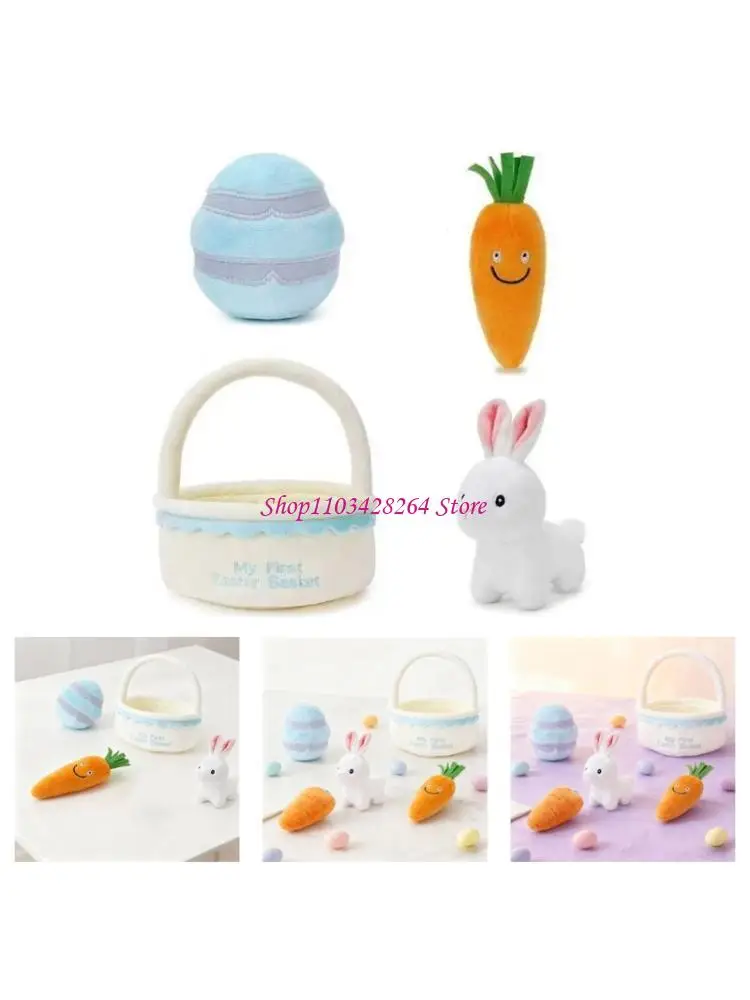 Easter Theme Plush Stuffed Toy With Carrot Rabbit Basket For Holiday Celebration
Easter Theme Plush Stuffed Toy With Carrot Rabbit Basket For Holiday Celebration