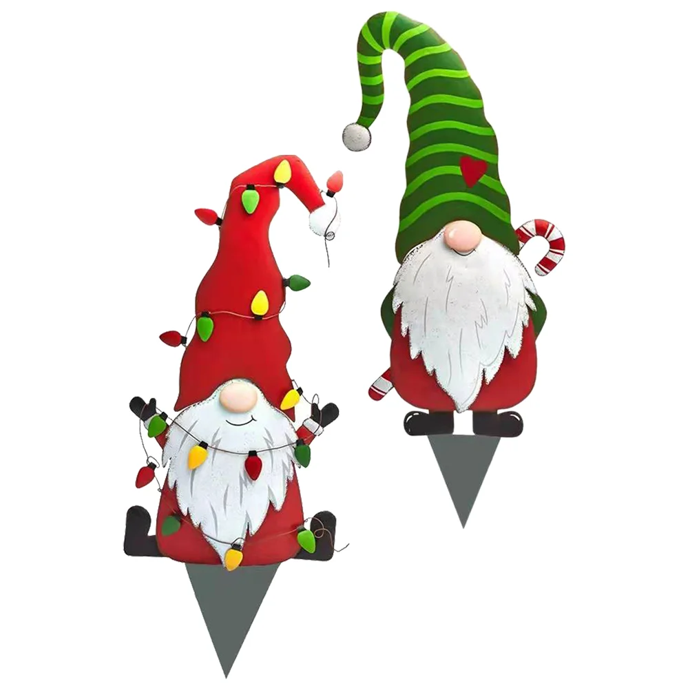 2 Pcs Christmas Lawn Decorations Ornament Insert Card Outdoor Santa Sign Garden Iron Yard
2 Pcs Christmas Lawn Decorations Ornament Insert Card Outdoor Santa Sign Garden Iron Yard