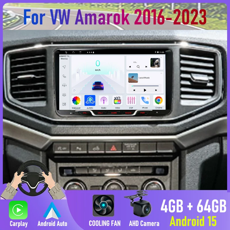 9'' For VW Amarok 2016-2023 Car Radio Carplay Android 15 Auto GPS 2DIN Reversing Image Stereo BT Navi Google Map FM Wifi Camera
9'' For VW Amarok 2016-2023 Car Radio Carplay Android 15 Auto GPS 2DIN Reversing Image Stereo BT Navi Google Map FM Wifi Camera