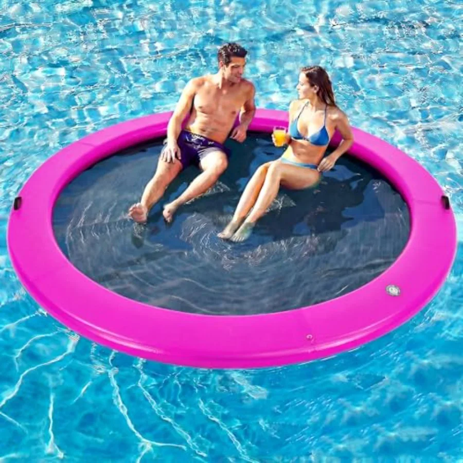 6-12FT Round Inflatable Floating Dock Sunchill Float Ring with Woven Fabric Blue Manual Pump for Quick Inflate/Deflate Fits 2-8
6-12FT Round Inflatable Floating Dock Sunchill Float Ring with Woven Fabric Blue Manual Pump for Quick Inflate/Deflate Fits 2-8