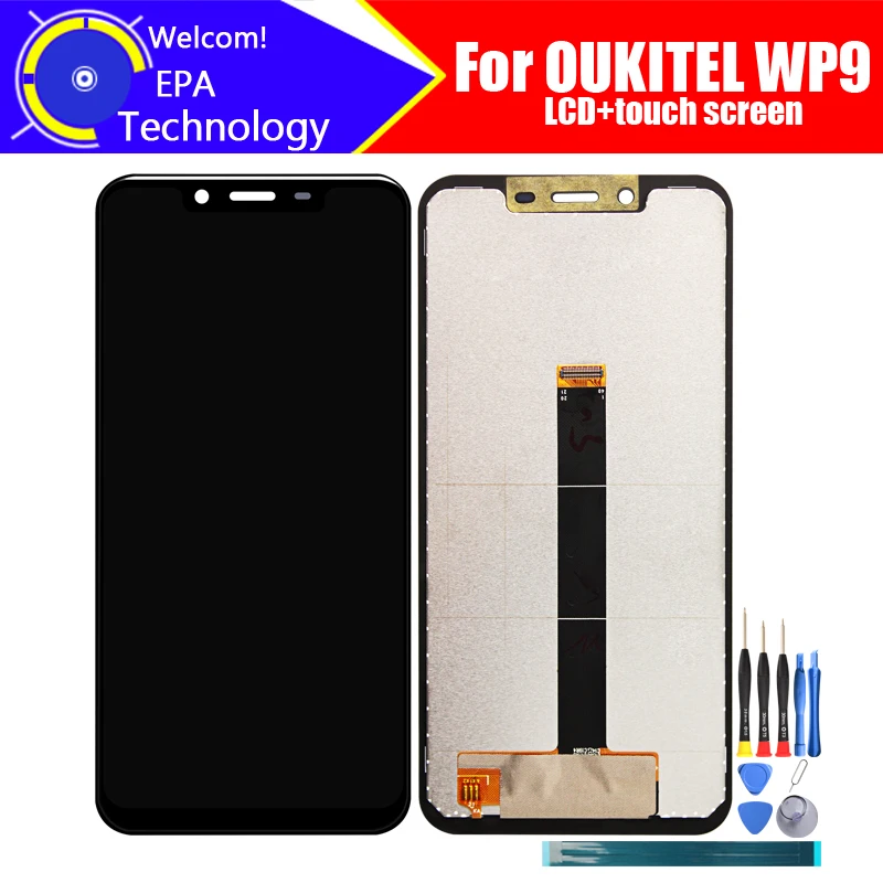 5.86 inch OUKITEL WP9 LCD Display+Touch Screen Digitizer Assembly 100% Original New LCD+Touch Digitizer for OUKITEL WP9+Tools.
5.86 inch OUKITEL WP9 LCD Display+Touch Screen Digitizer Assembly 100% Original New LCD+Touch Digitizer for OUKITEL WP9+Tools.