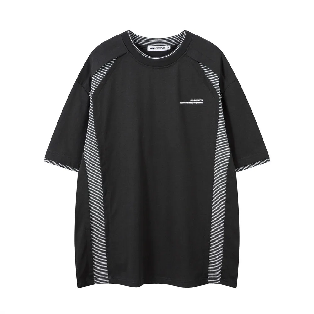 Oversized T-shirts Man Summer Fashion Casual O-neck Short Sleeve Tops Tees Y2k Streetwear Patchwork Couple Striped T Shirts Male
Oversized T-shirts Man Summer Fashion Casual O-neck Short Sleeve Tops Tees Y2k Streetwear Patchwork Couple Striped T Shirts Male