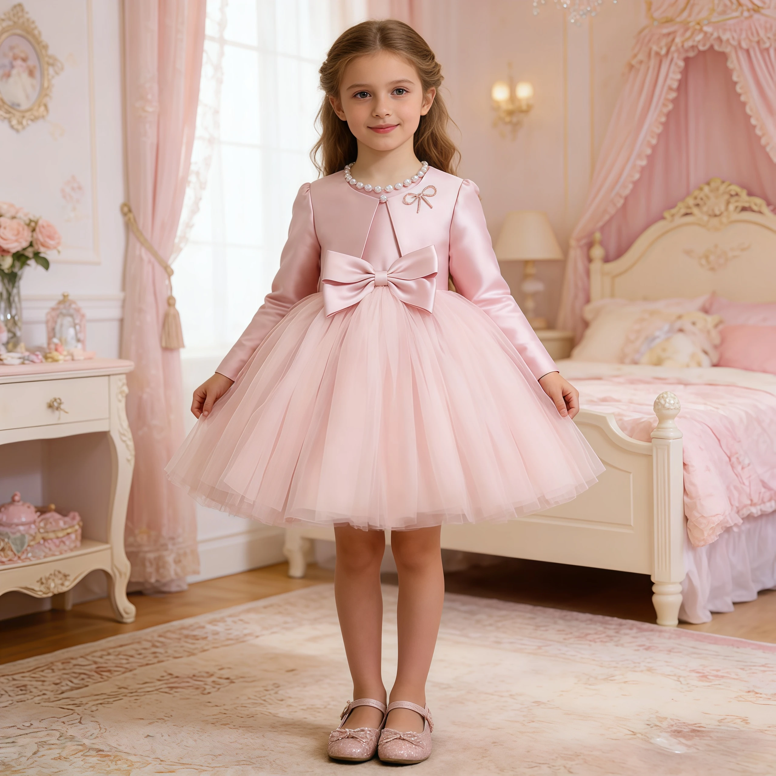 Girl Bridesmaid White Dress Kids Luxury Tulle Ball Gown With Jacket For Baby Wedding Birthday Party Formal Evening Vestidos
Girl Bridesmaid White Dress Kids Luxury Tulle Ball Gown With Jacket For Baby Wedding Birthday Party Formal Evening Vestidos