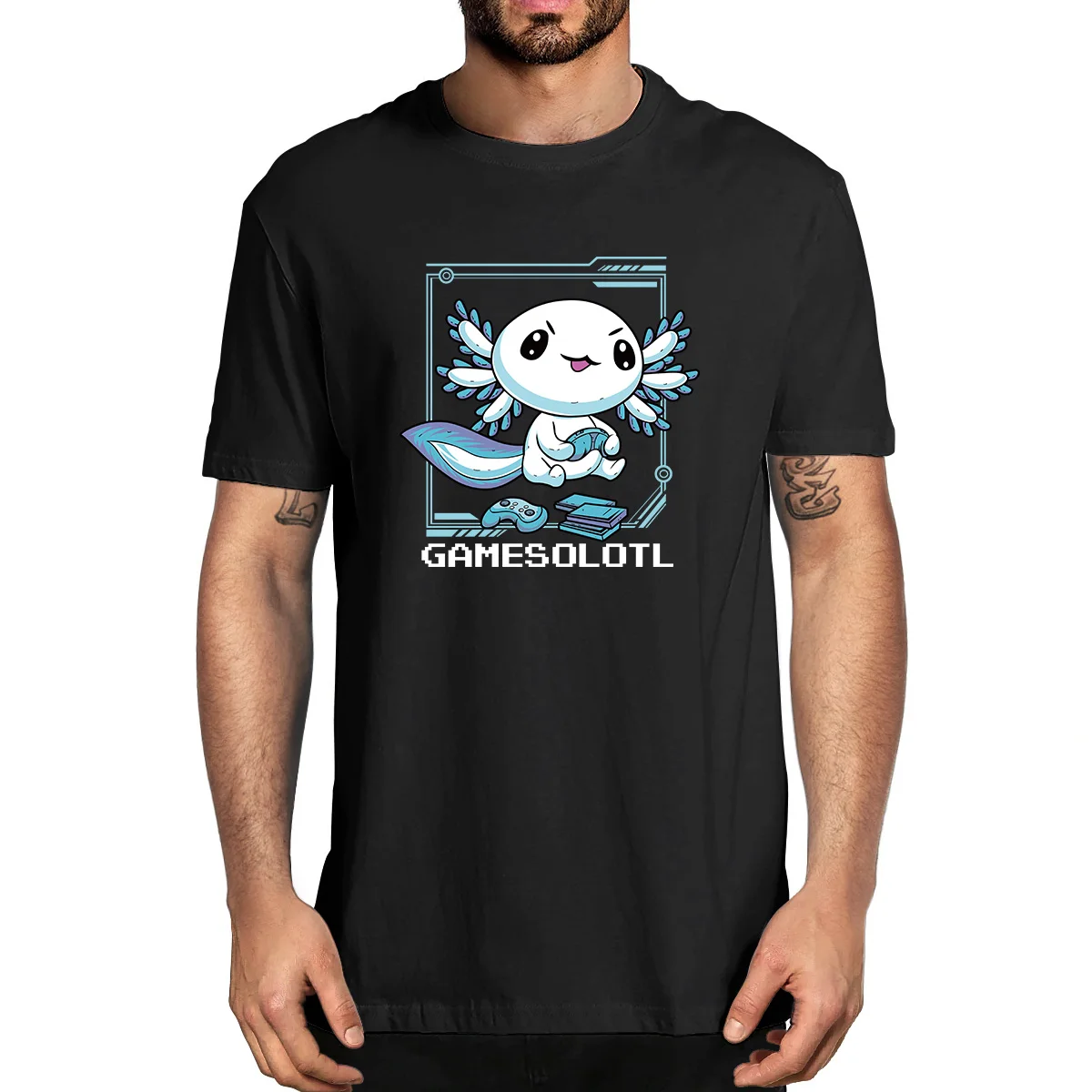 Gamesolotl Gamer Axolotl Fish Playing Video Games Lizard Funny 100% Cotton Summer Men's Novelty Oversized T-Shirt Women Casual
Gamesolotl Gamer Axolotl Fish Playing Video Games Lizard Funny 100% Cotton Summer Men's Novelty Oversized T-Shirt Women Casual