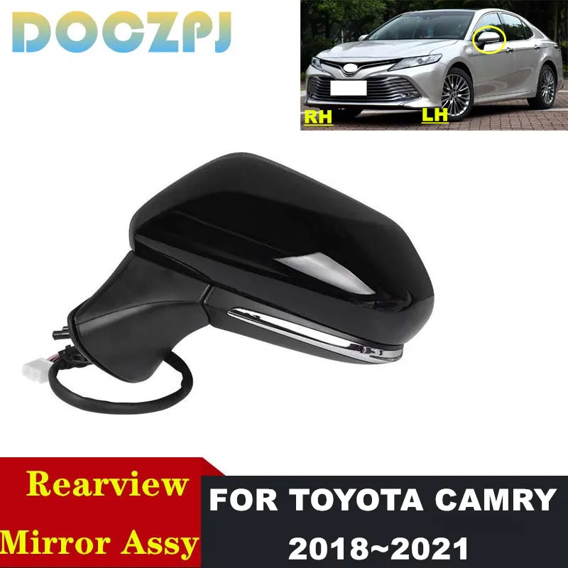 Автомобильное крыло, боковое зеркало, зеркало заднего вида в сборе для Toyota Camry 2018 2019 2020 2021, с электрическим складным подогревом линз
Автомобильное крыло, боковое зеркало, зеркало заднего вида в сборе для Toyota Camry 2018 2019 2020 2021, с электрическим складным подогревом линз